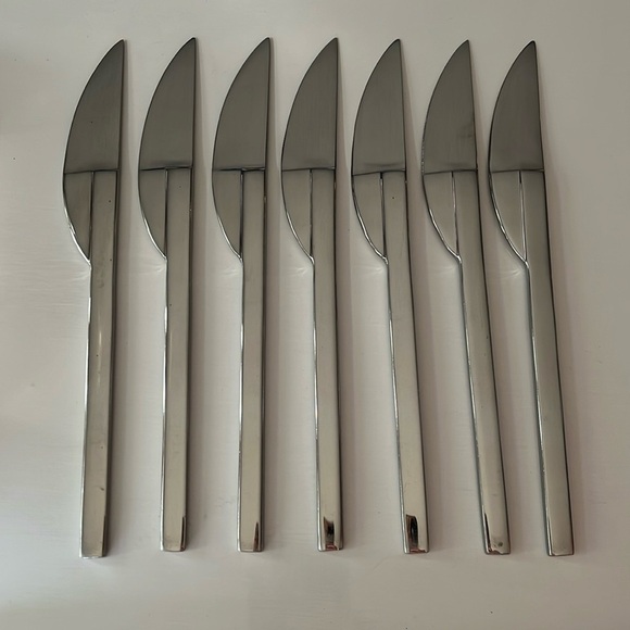 Vintage Boda Nova Stockholm pattern set of 7 Knives - Picture 1 of 11